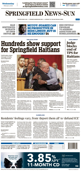 Cover of Springfield News-Sun
