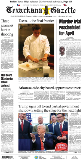 Cover of Texarkana Gazette