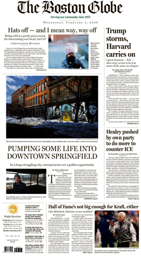 Cover of The Boston Globe