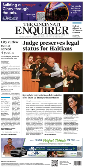 Cover of The Cincinnati Enquirer