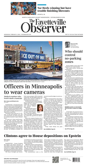 Cover of The Fayetteville Observer