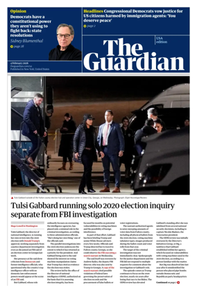 Cover of The Guardian (USA)