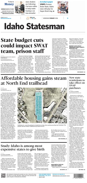 Cover of The Idaho Statesman