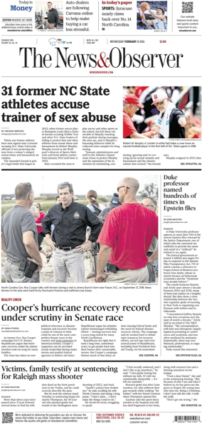 Cover of The News & Observer