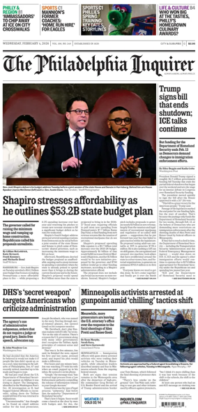 Cover of The Philadelphia Inquirer