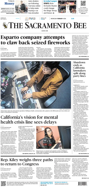 Cover of The Sacramento Bee