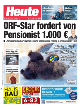 Cover of Heute - Niederosterreich Ausgabe