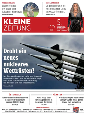 Cover of Kleine Zeitung Kaernten