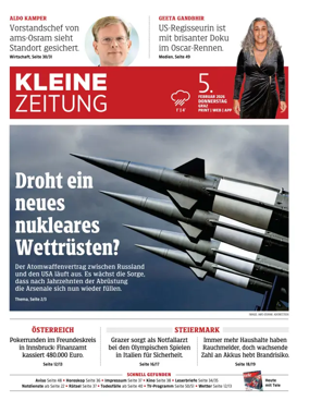 Cover of Kleine Zeitung Steiermark