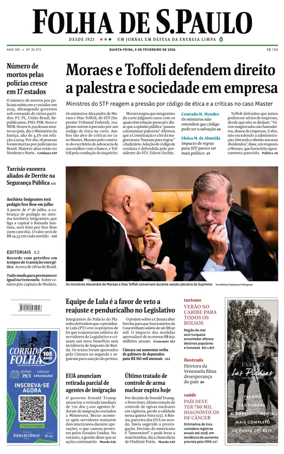Cover of Folha de S.Paulo