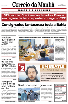 Cover of Jornal Correio da Manha