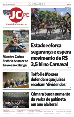 Cover of Jornal do Commercio