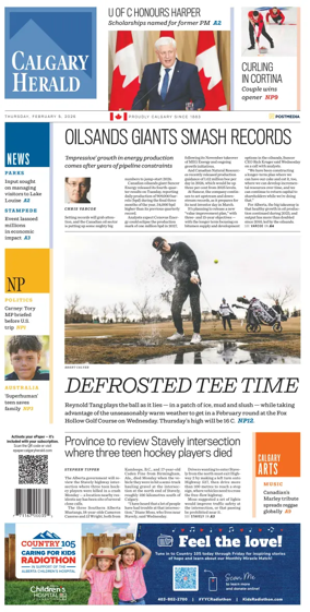 Cover of Calgary Herald