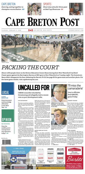 Cover of Cape Breton Post