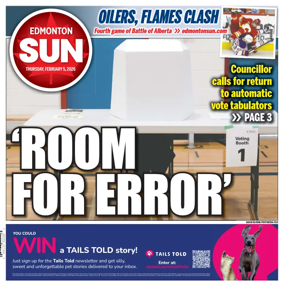 Cover of Edmonton Sun