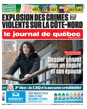 Cover of Le Journal de Quebec