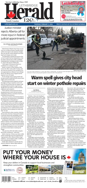 Cover of Lethbridge Herald