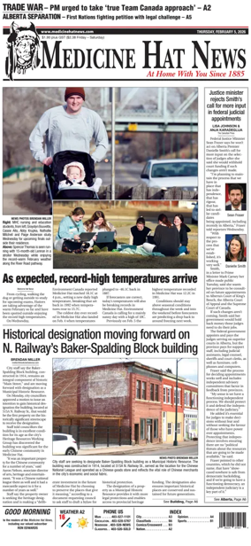 Cover of Medicine Hat News