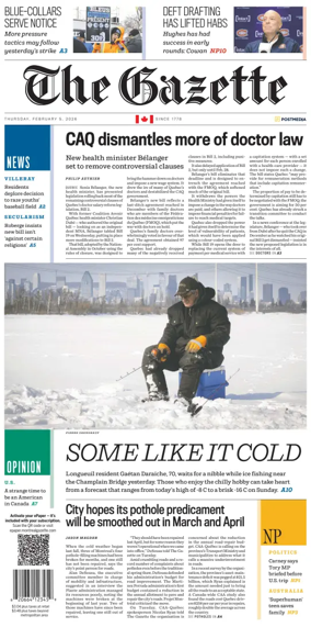 Cover of Montreal Gazette