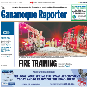 Cover of The Gananoque Reporter