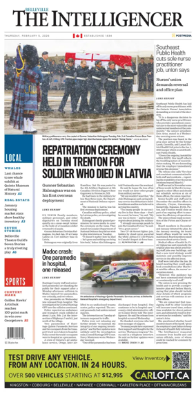 Cover of The Intelligencer (Belleville)