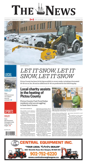 Cover of The News (New Glasgow)