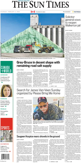 Cover of The Sun Times (Owen Sound)