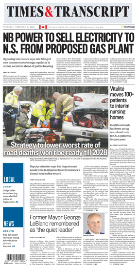 Cover of Times & Transcript