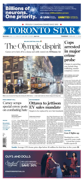 Cover of Toronto Star