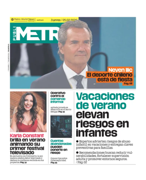 Cover of Publimetro Chile