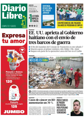 Cover of Diario Libre (Republica Dominicana)