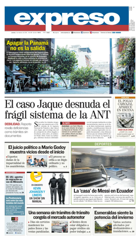 Cover of Diario Expreso