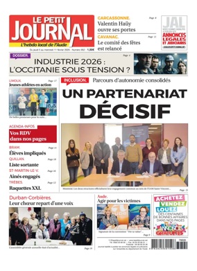 Cover of Le Petit Journal - L'hebdo local de l'Aude