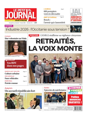 Cover of Le Petit Journal - L'hebdo local de l'Aveyron