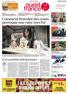 Cover of Ouest France (Angers / Segre)
