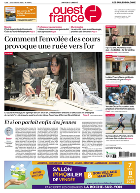 Cover of Ouest France (Les Sables-d'Olonne)