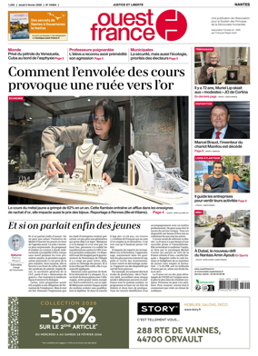 Cover of Ouest France (Nantes)