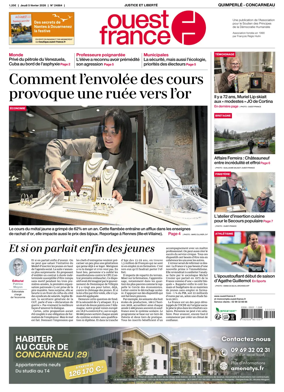 Cover of Ouest-France (Quimperle Concarneau)