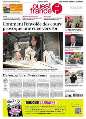 Cover of Ouest France (Saint-Nazaire La Baule Guerande)