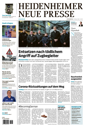 Cover of Heidenheimer Neue Presse