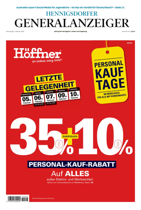 Cover of Hennigsdorfer Generalanzeiger