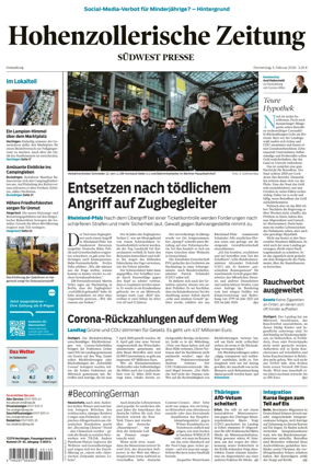 Cover of Hohenzollerische Zeitung