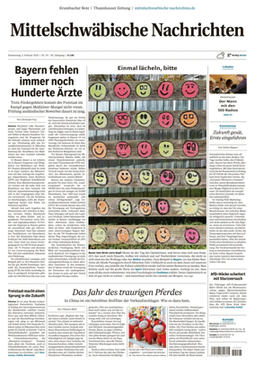 Cover of Mittelschwaebische Nachrichten