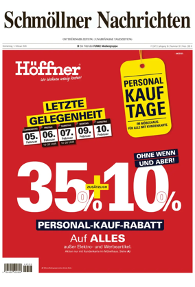 Cover of Ostthuringer Zeitung (Schmolln)