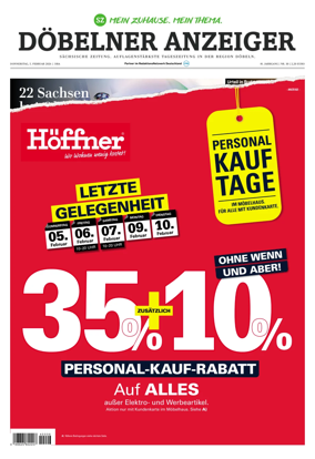 Cover of Sachsische Zeitung (Dobeln)