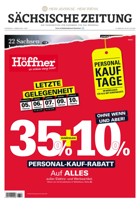 Cover of Sachsische Zeitung (Rodertal)