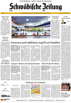 Cover of Schwabische Zeitung (Leutkirch / Isny / Bad Wurzach)