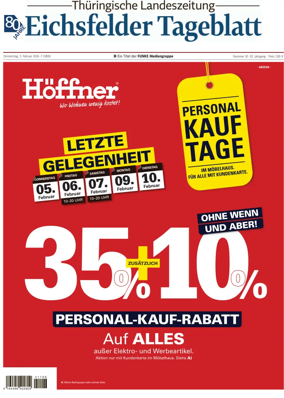 Cover of Thuringische Landeszeitung (Eichsfeld)