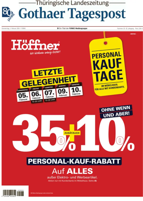 Cover of Thuringische Landeszeitung (Gotha)