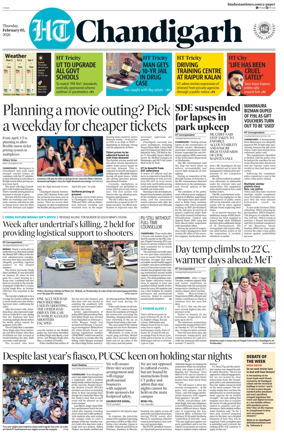 Cover of Hindustan Times (Chandigarh) - Live